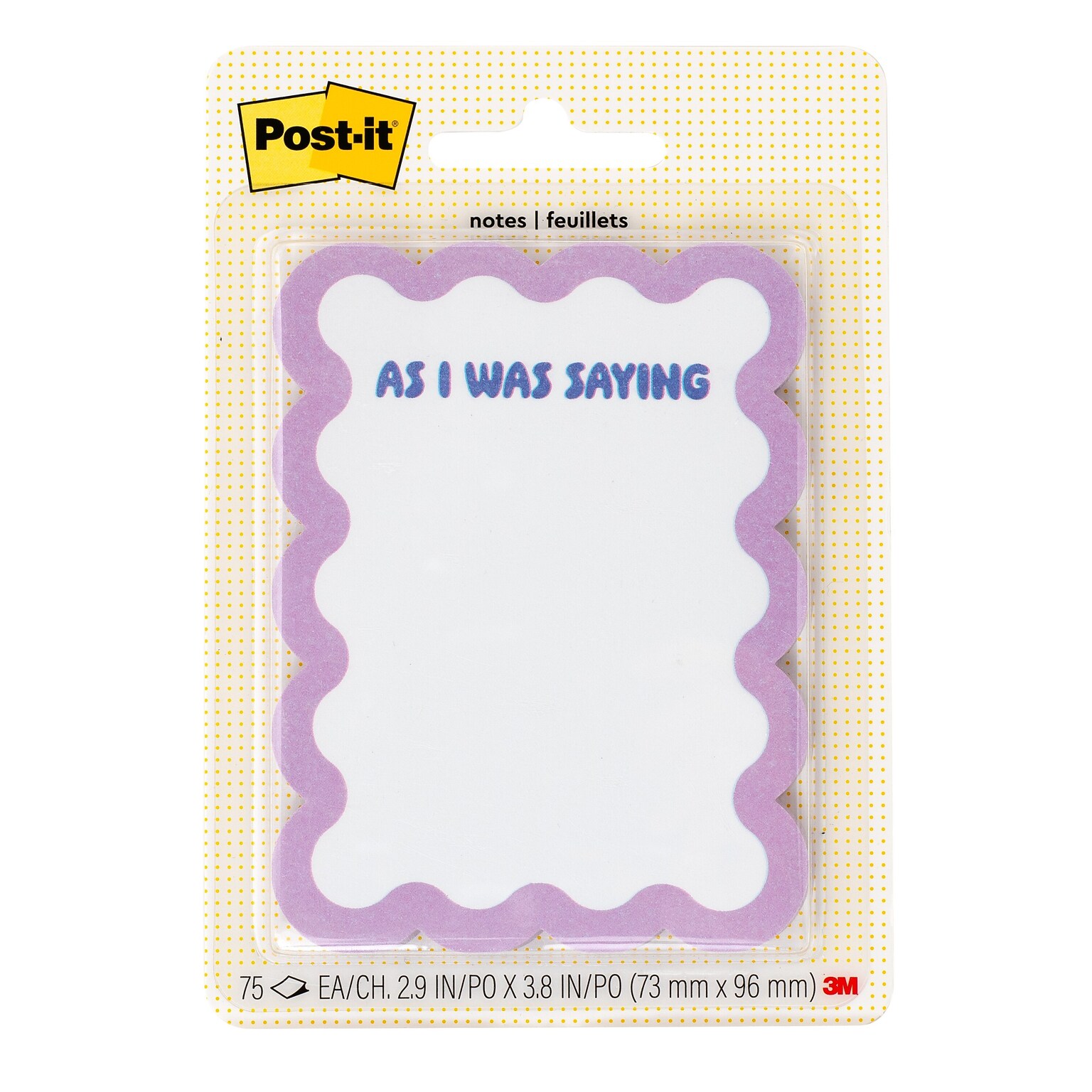 Post-it Mini List Notes, 2.9 in x 3.8 in, 75 Sheets/Pad (SPE-34P-5)