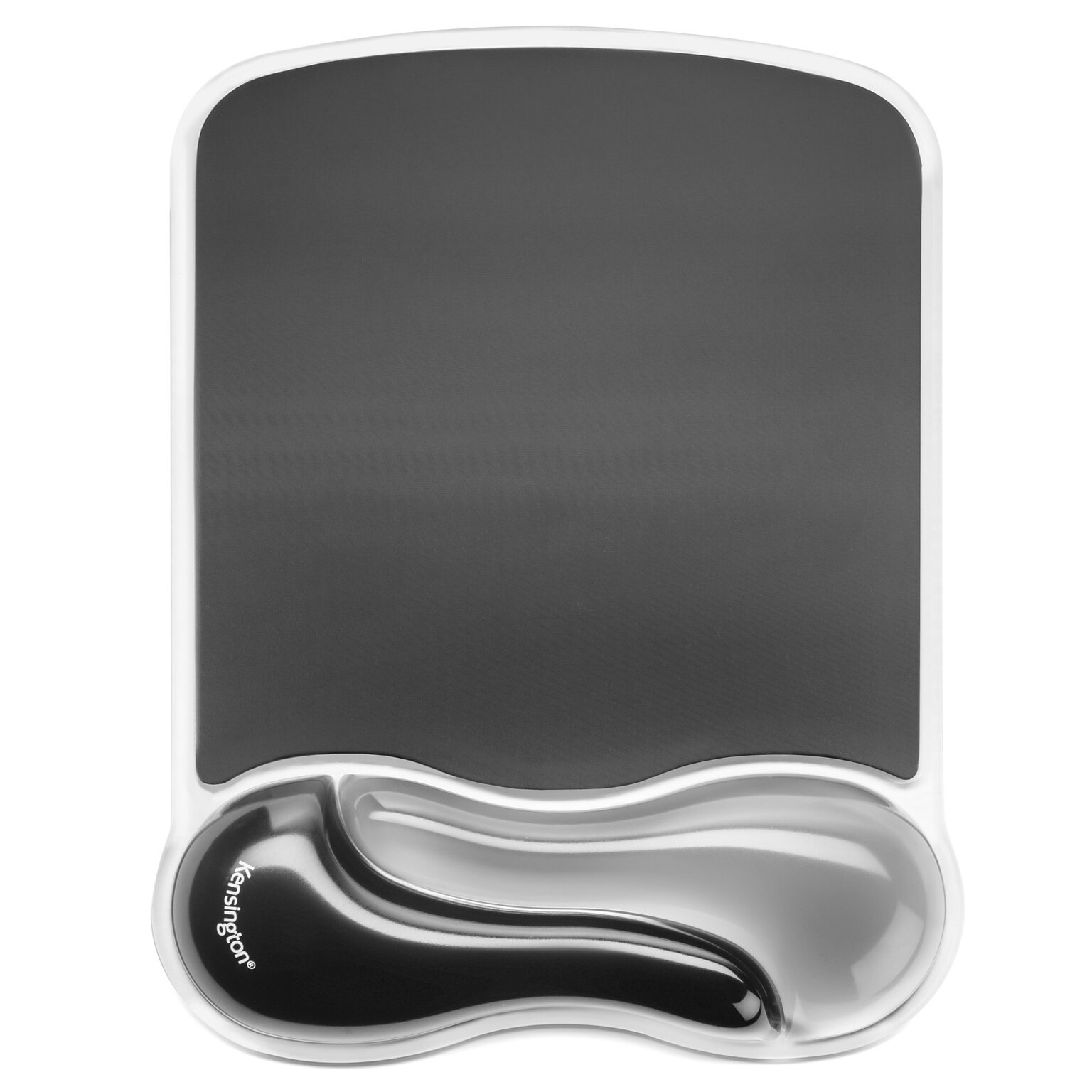 Kensington Duo Gel Mouse Pad Wrist Rest, Black/Gray (K62399US)