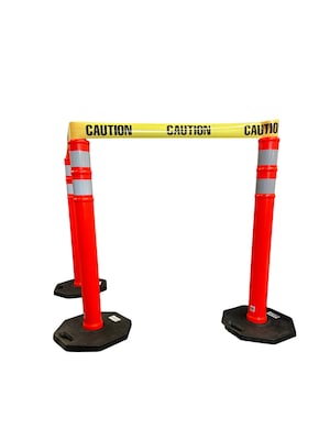 Mutual Industries Reflective 36H PVC Delineator Post, Orange, 10.18 lbs. (17725)