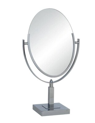 Nahanco Double-Sided Countertop Oval Mirror, Chrome (Q61014)
