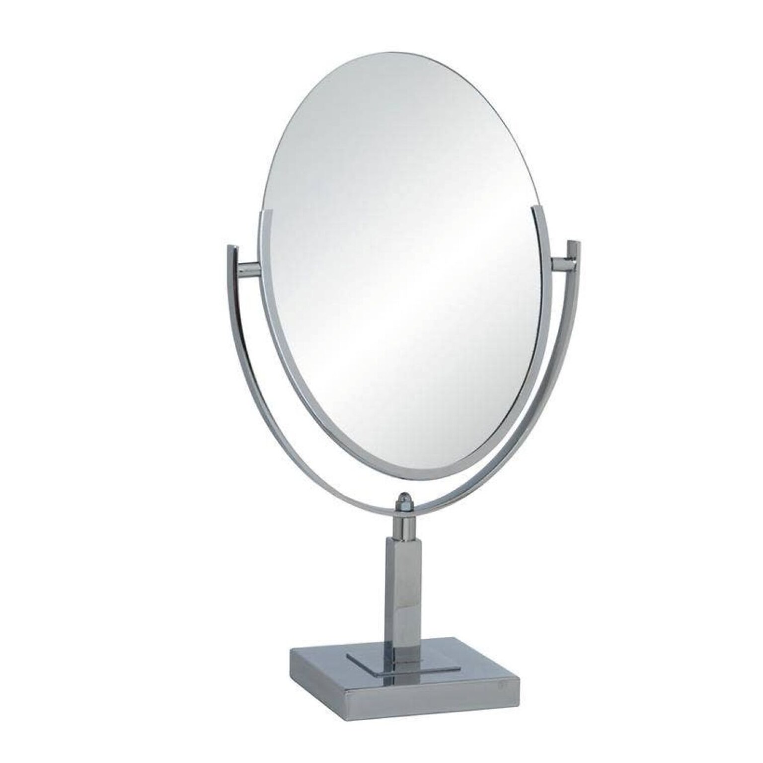 Nahanco Double-Sided Countertop Oval Mirror, Chrome (Q61014)