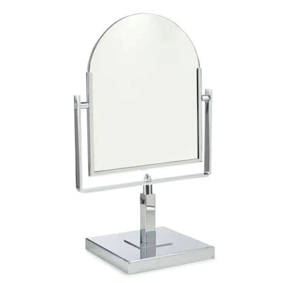 Nahanco Double-Sided Countertop Rectangular Mirror, Chrome (NHQ61016)