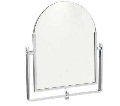Nahanco Double-Sided Countertop Rectangular Mirror, Chrome (NHQ61016)