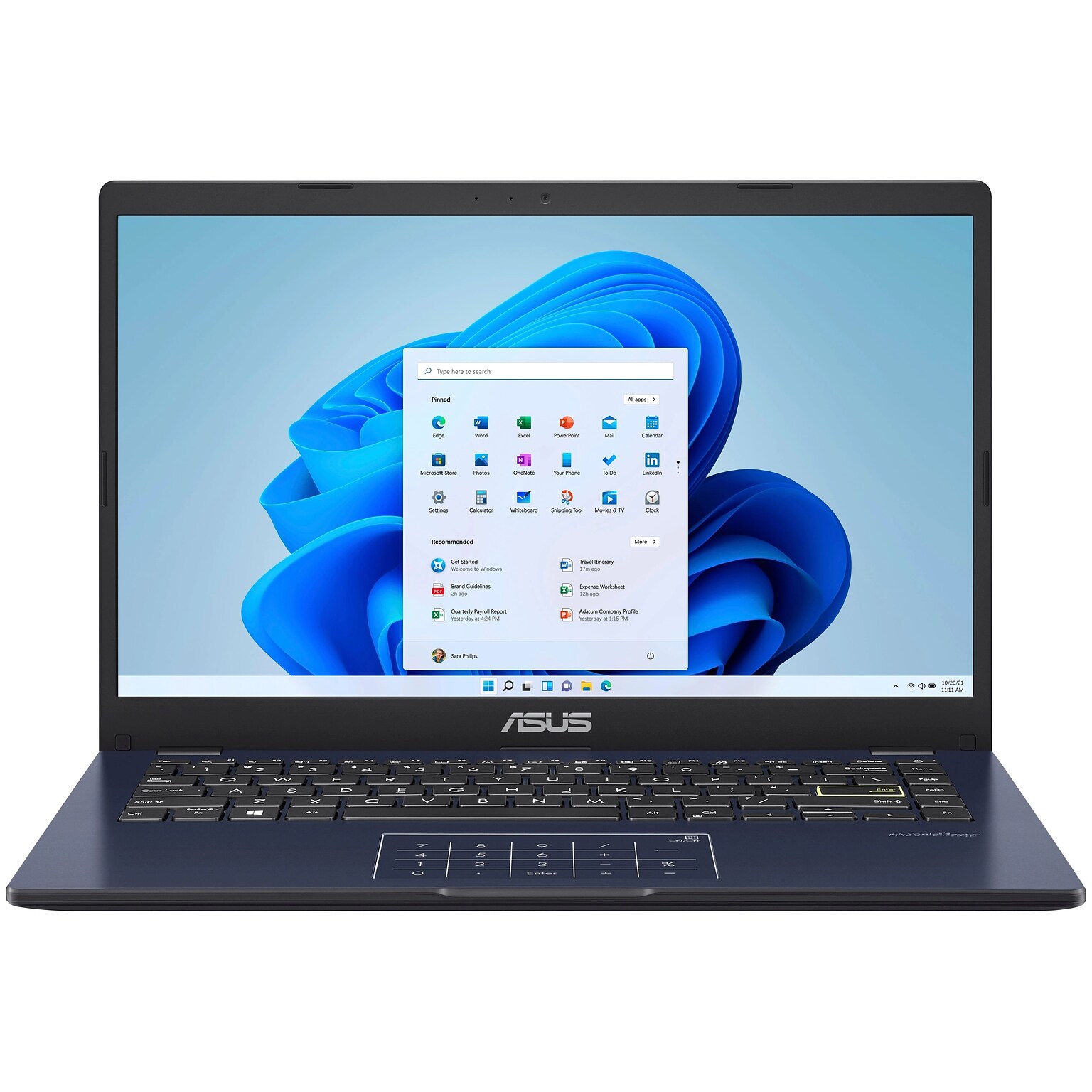 ASUS Vivobook Go 14 Laptop, Intel Celeron N4500, 4GB RAM, 128GB eMMC, Windows 11 Home in S Mode (E410KA-CL4128)