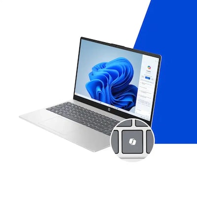 HP 15-fd0113dx 15.6 Laptop, Intel Core i3-N305, 8GB RAM, 128GB SSD, Windows 11 Home in S Mode (C0CM1UA#ABA)