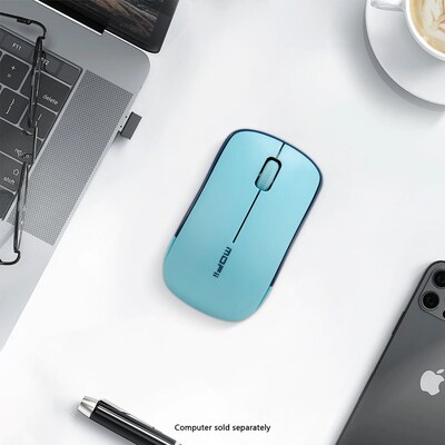SaharaCase Navigate Series Wireless Ambidextrous Bluetooth & USB Mouse, Teal (KB65)