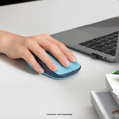 SaharaCase Navigate Series Wireless Ambidextrous Bluetooth & USB Mouse, Teal (KB65)
