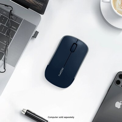 SaharaCase Navigate Series Wireless Ambidextrous Bluetooth & USB Mouse, Blue (KB66)