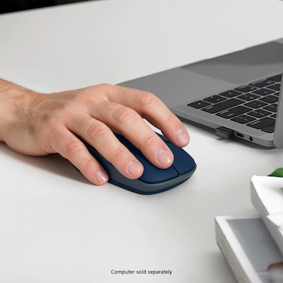 SaharaCase Navigate Series Wireless Ambidextrous Bluetooth & USB Mouse, Blue (KB66)