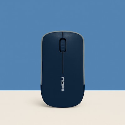 SaharaCase Navigate Series Wireless Ambidextrous Bluetooth & USB Mouse, Blue (KB66)