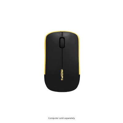 SaharaCase Navigate Series Wireless Ambidextrous Bluetooth & USB Mouse, Black/Yellow (KB64)
