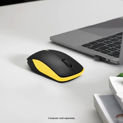 SaharaCase Navigate Series Wireless Ambidextrous Bluetooth & USB Mouse, Black/Yellow (KB64)
