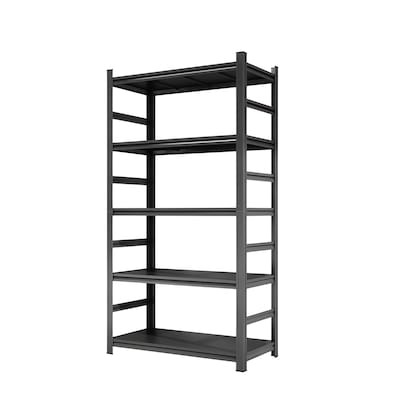 FlexiSpot 5-Shelf Metal Heavy-Duty Storage Rack, 87 x 47 x 23.6, Black (CJ022-DJ)