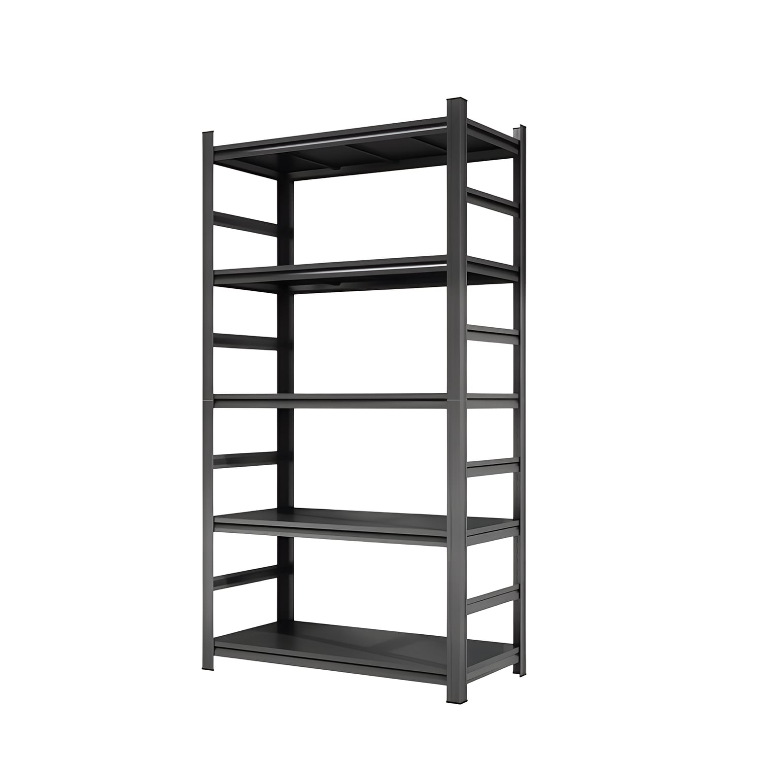 FlexiSpot 5-Shelf Metal Heavy-Duty Storage Rack, 87 x 47 x 23.6, Black (CJ022-DJ)