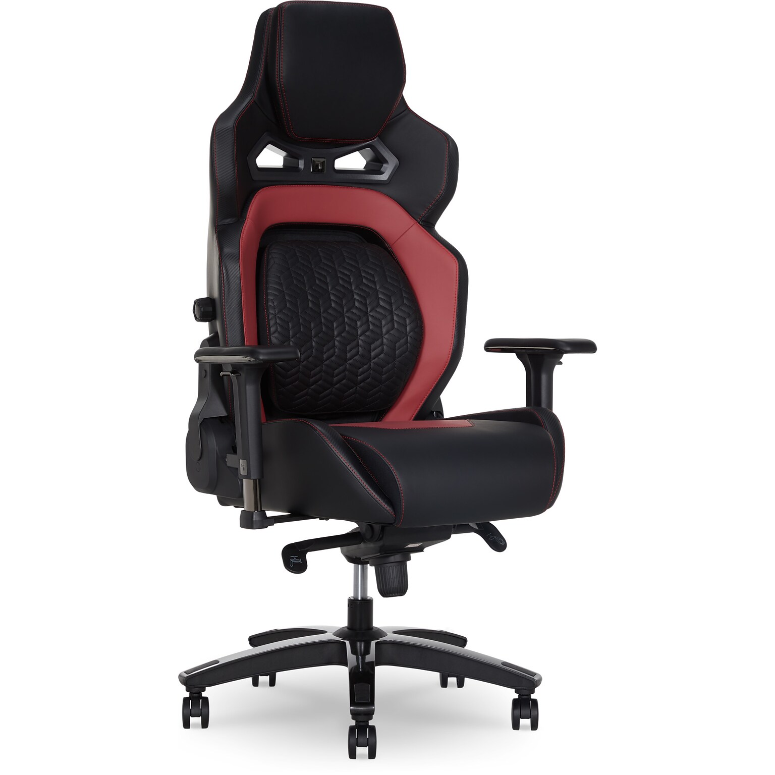 Sharper Image SGX300 Ergonomic Racing Gaming Chair, Red (52914-BLKRED)