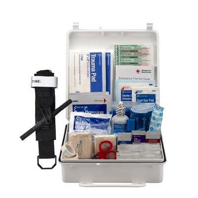 First Aid Only Office First Aid Kit, ANSI Class B, Plastic Case, 50 People, 210 Pieces (91332)