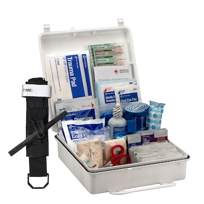 First Aid Only Office First Aid Kit, ANSI Class B, Plastic Case, 50 People, 210 Pieces (91332)