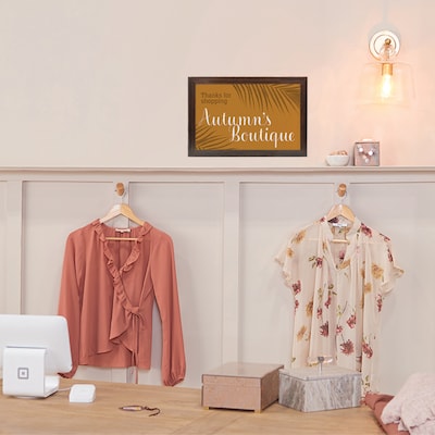 Excello Brands Snap Frame  11" x 17" Poster Holder, Wall-Mounted, Plastic, Walnut (SF-1117-WLNT )