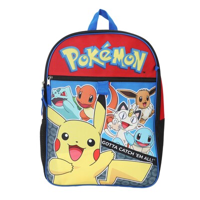 Bioworld Kids 5-Piece Pokemon Backpack Set, Large (B1B2KSRPOKSB00)