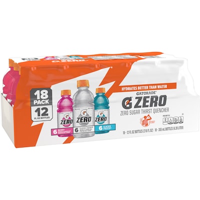 Gatorade Zero Variety Pack Sports Drink, 12 oz., 18/Carton (04369)