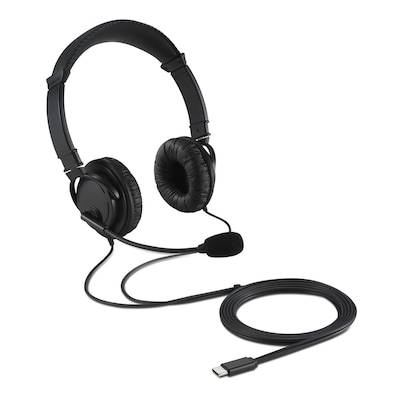 Kensington Classic USB-C Headset with Mic, Black (K97457WW)