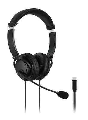Kensington Classic USB-C Headset with Mic, Black (K97457WW)