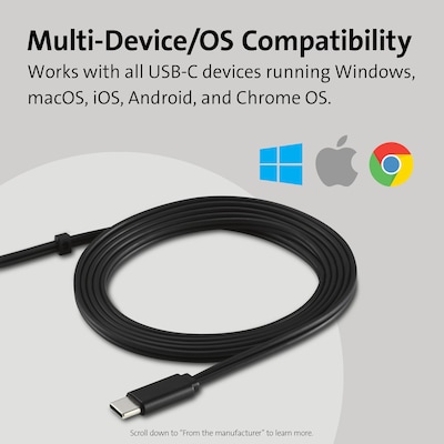Kensington Classic USB-C Headset with Mic, Black (K97457WW)