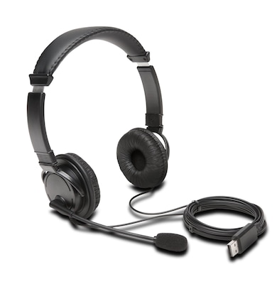 Kensington Classic USB-A Headset with Mic, Black (K97601WW)