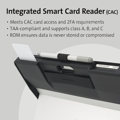 Kensington BlackBelt™ Rugged Case wIntegrated Smart Card Reader, HDMI for Surface Pro (9, 10) & Surface Pro Copilot+ (K62539WW)
