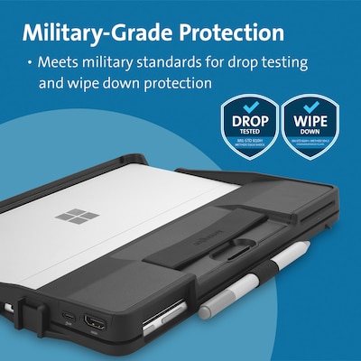 Kensington BlackBelt™ Rugged Case wIntegrated Smart Card Reader, HDMI for Surface Pro (9, 10) & Surface Pro Copilot+ (K62539WW)