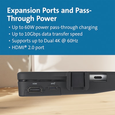 Kensington BlackBelt™ Rugged Case wIntegrated Smart Card Reader, HDMI for Surface Pro (9, 10) & Surface Pro Copilot+ (K62539WW)