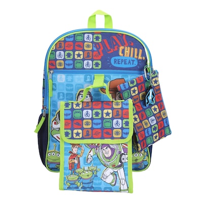 Bioworld Kids 5-Piece Toy Story Backpack Set, Medium, Blue (B1BADSYDSXSB00)