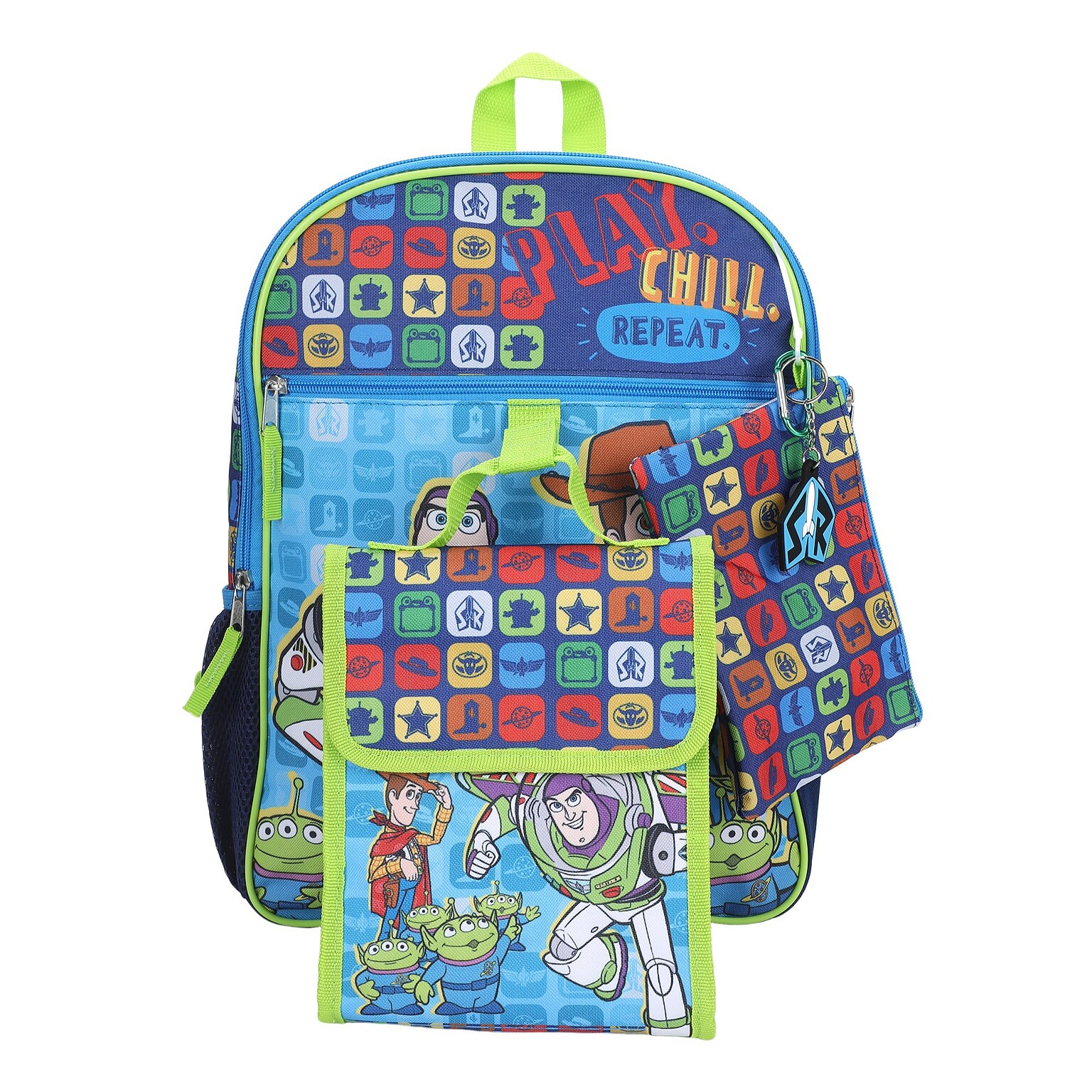 Bioworld Kids 5-Piece Toy Story Backpack Set, Medium, Blue (B1BADSYDSXSB00)