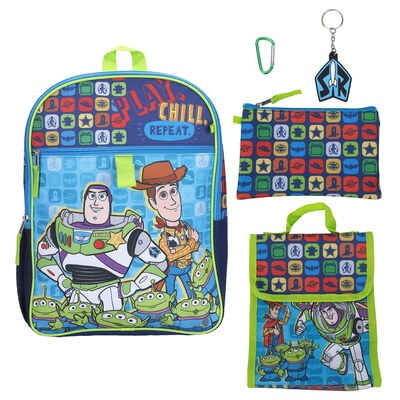 Bioworld Kids 5-Piece Toy Story Backpack Set, Medium, Blue (B1BADSYDSXSB00)
