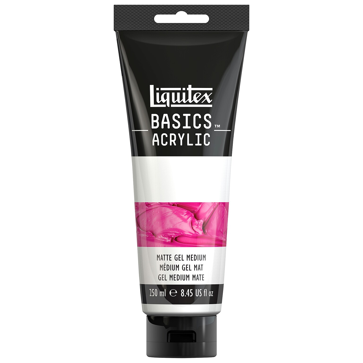 Liquitex BASICS Matte Gel Medium Tube, Transparent, 250 mL (LIQ1041014)