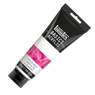 Liquitex BASICS Matte Gel Medium Tube, Transparent, 250 mL (LIQ1041014)