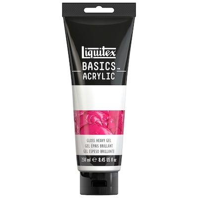Liquitex BASICS Gloss Heavy Gel Tube, Transparent, 250 mL (LIQ1041013)