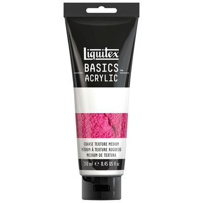 Liquitex BASICS Coarse Texture Gel Tube, Transparent, 250 mL, 2/Pack (LIQ1041016-2)