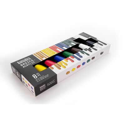 Liquitex BASICS Acrylic Paint Tubes, Assorted Colors, 75 mL, 8/Pack (LIQ101008)