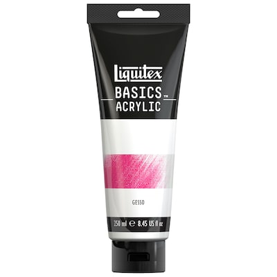 Liquitex BASICS Gesso Surface Prep Medium Tube, White, 8.4 oz (LIQ104004)