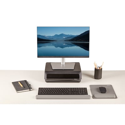 Fellowes Breyta Silicone Keyboard Wrist Rest, Gray (100145416)
