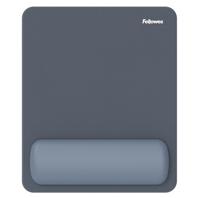 Fellowes Breyta Foam Mouse Pad/Wrist Rest Combo, Blue (100145421)