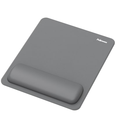 Fellowes Breyta Foam Mouse Pad/Wrist Rest Combo, Gray (100145420)