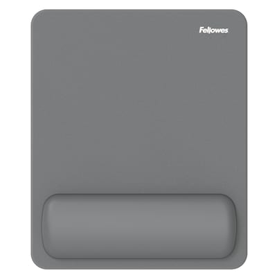 Fellowes Breyta Foam Mouse Pad/Wrist Rest Combo, Gray (100145420)