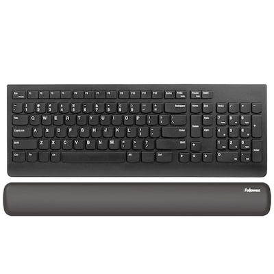 Fellowes Breyta Silicone Keyboard Wrist Rest, Black (100145415)