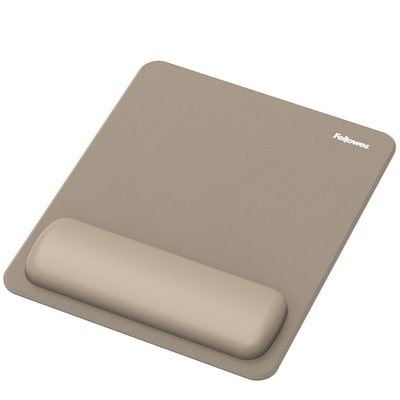 Fellowes Breyta Foam Mouse Pad/Wrist Rest Combo, Sand (100145443)