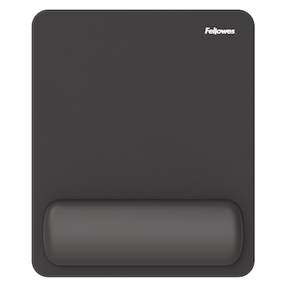 Fellowes Breyta Foam Mouse Pad/Wrist Rest Combo, Black (100145418)