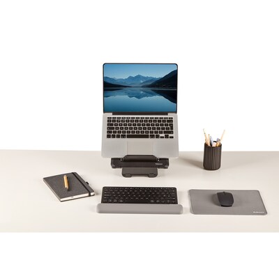 Fellowes Breyta Foam Non-Skid Non Gaming Mouse Pads, Gray (100145423)