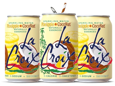 Lacroix Pineapple Coconut Sparkling Seltzer Water, 12 oz., 24 Cans/Carton (15021925)