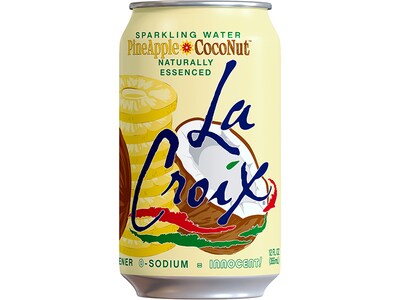 Lacroix Pineapple Coconut Sparkling Seltzer Water, 12 oz., 24 Cans/Carton (15021925)